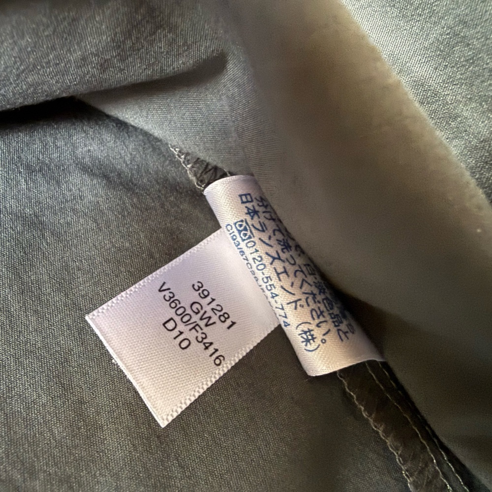 Lands’ End Cotton Blend Belted Midi Dress Grayish Green Women’s Size 18 NWOT - Picture 9 of 12